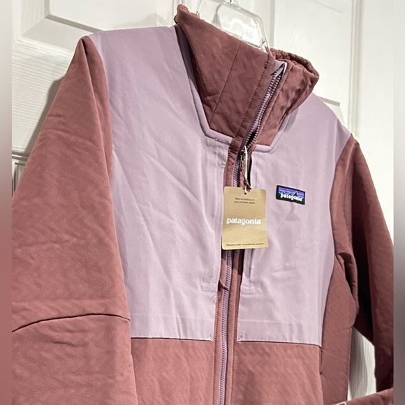 Patagonia Women's Large R2 CrossStrata Jacket Dulse Mauve Dark Pink NWT - Picture 2 of 12